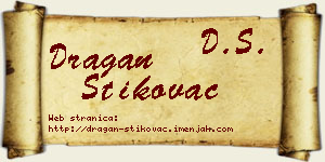 Dragan Štikovac vizit kartica